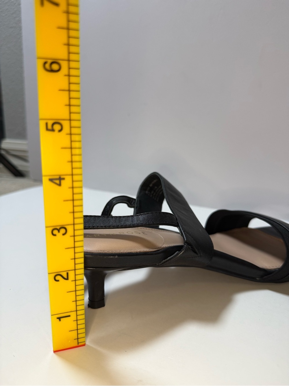 Taryn Rose Black Wide-Strap Slingback Sandals - Picture 9 of 11